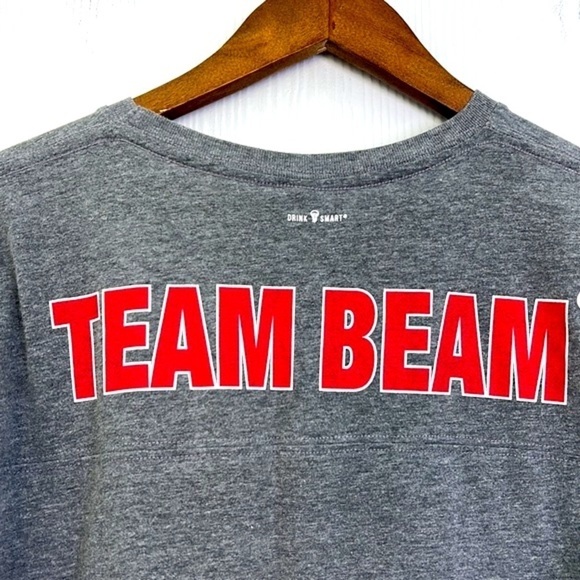Live & Tell - Jim Beam 1795 Team Beam Stripe Sleeves Graphic T Shirt Size M - Picture 11 of 11